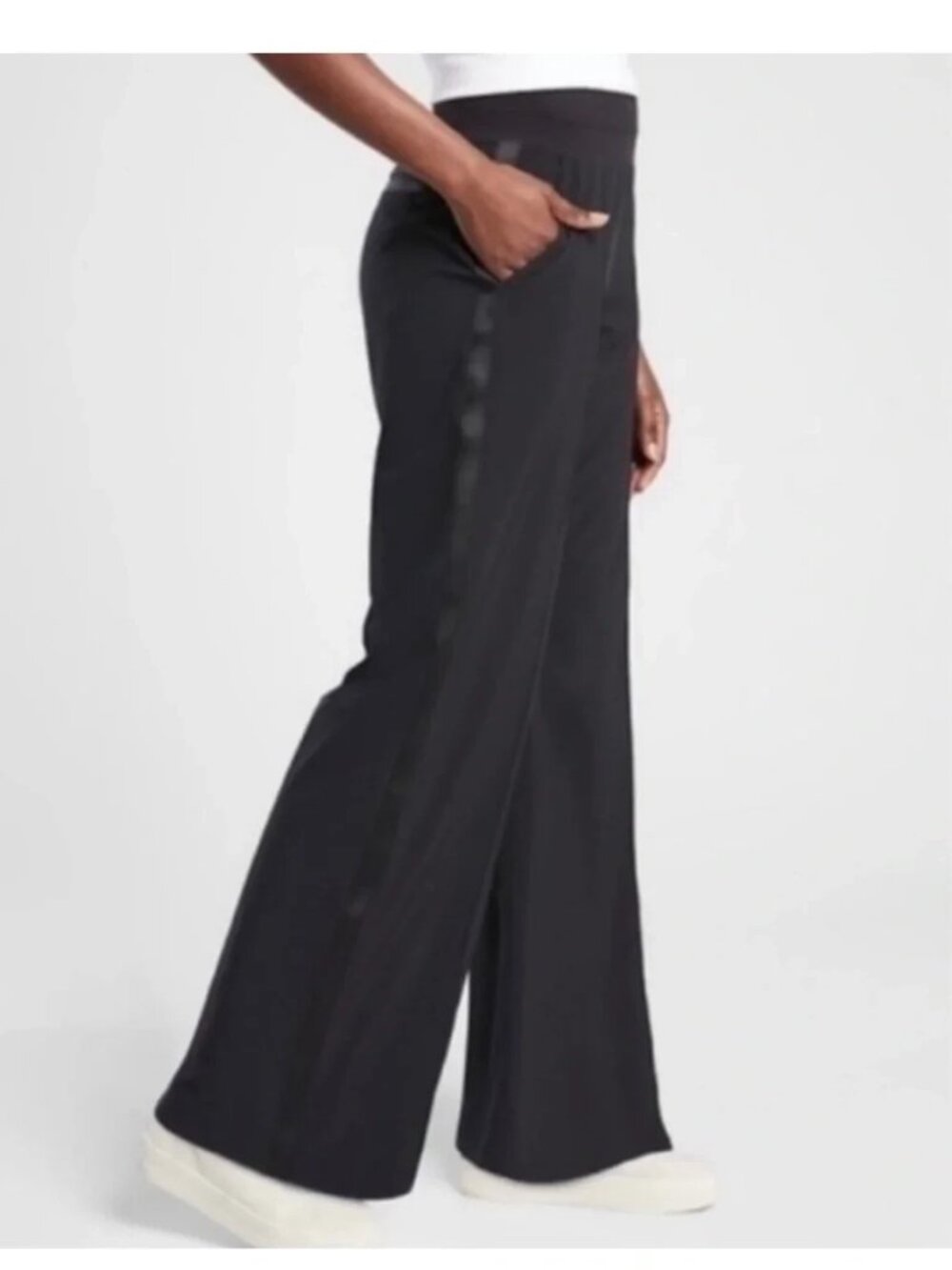 Athleta Nolita Wide Leg Pant in Black Size 14